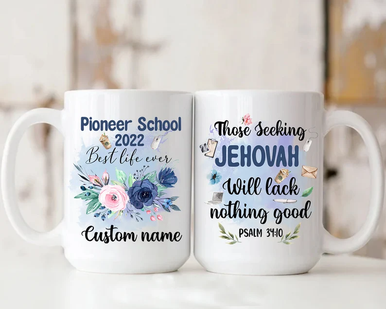 Personalized Coffee Mug For Teacher Pioneer Virtual Class 2022 Flower Custom Name Ceramic Cup Gifts For Back To School