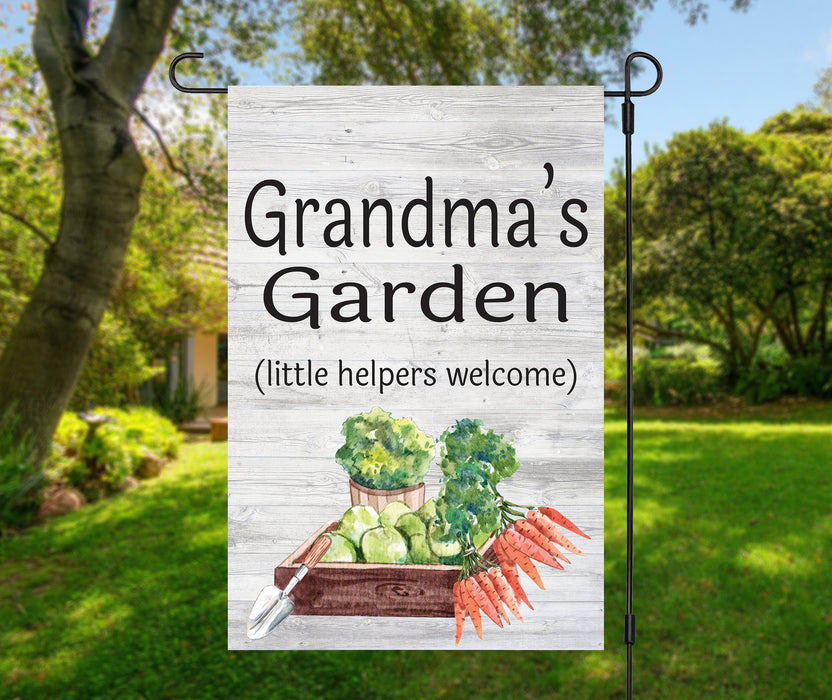 Personalized Garden Flag For Nana Grandma's Garden Little Helpers Welcome Custom Name Welcome Flag Gifts For Family Day