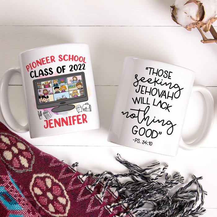 Personalized Back To School Mug Pioneer School 2022 School Supplies Print Custom Name 11 15oz Ceramic Coffee Cup