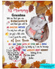 Personalized Blanket for New Mom With Design Elephant Mommy Hugging Kid And First Autumn The World's Best Custom Name