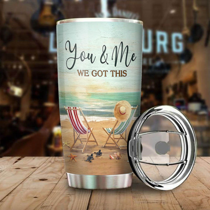 Personalized To My Husband Tumbler From Wife Chairs In Ocean Your Last Everything Custom Name Gifts For Anniversary
