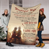 Personalized Growing Old Together Blanket To My Wonderful Wife Old Couple Print Blanket For Valentines Custom Name