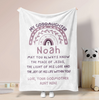 Personalized To My Goddaughter Blanket From Godmother You Always Know The Peace Of God Rainbow Custom Name Baptism Gifts