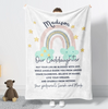 Personalized To My Goddaughter Blanket From Godparents Rainbow Cloud May Your Life Be Blessed Custom Name Baptism Gifts