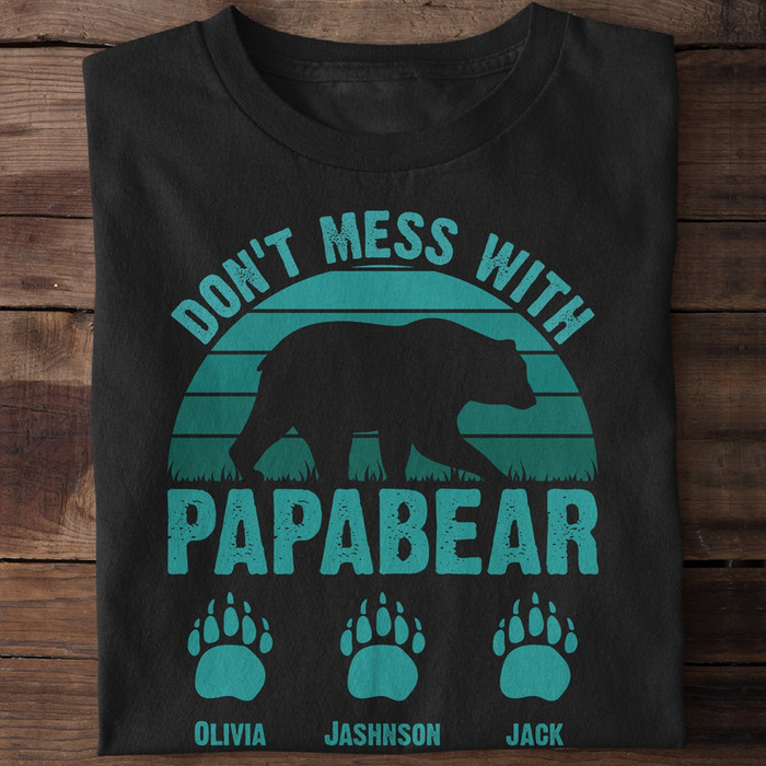 Papa Bear Don't Mess With My Cubs Father's Day' Men's T-Shirt