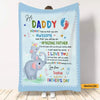 Personalized Blanket For 1st Time Dad From Baby The World's Best Dad Belong To Me Custom Name Gifts For First Christmas