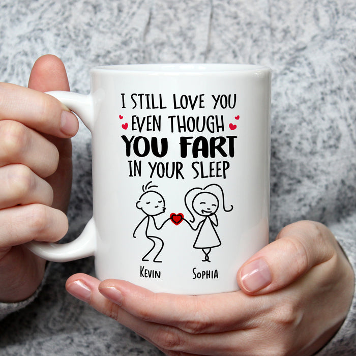 Personalized Romantic Mug For Couple I Still Love You Funny Couple Print Custom Name 11 15oz Ceramic Coffee Cup