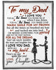 Personalized To My Dad Blanket From Daughter For All The Times You Picked Me Up Puzzle Dad & Girl Printed