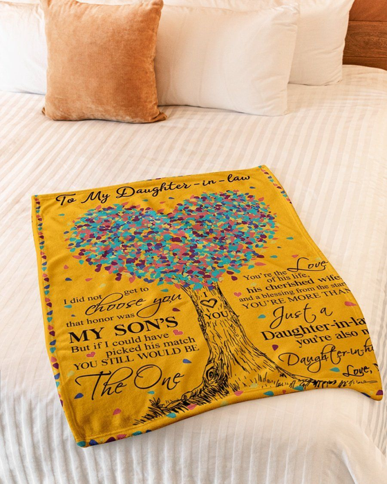 Personalized To Future Daughter In Law Blanket Heart Tree You Still Would Be The One Custom Name Gifts For Christmas