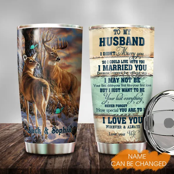Personalized To My Husband Tumbler From Wife Deer Hunting Lover How Special You Are Custom Name Gifts For Anniversary