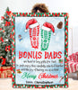 Personalized To My Stepdad Blanket From Son Daughter Footprints Santa Hat Hard To Buy Custom Name Gifts For Christmas