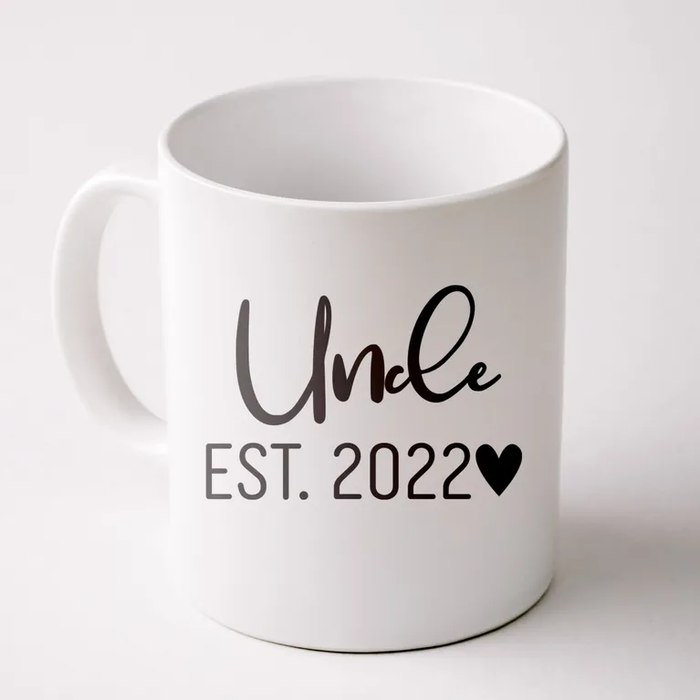 Personalized To My Uncle Coffee Mug From Niece Nephew Uncle Est Year Black Heart Custom Year Cup Gifts For Father's Day