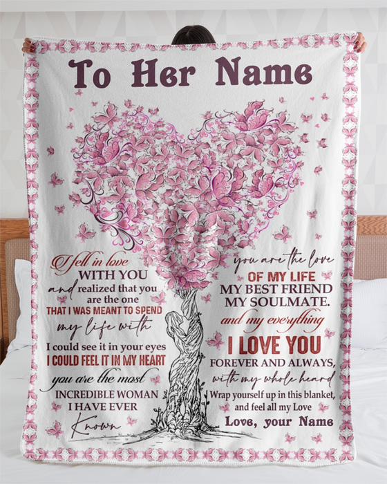 Personalized To My Wife From Husband You Are The Love Of My Life My Best Friend My Soulmate Romantic Heart Tree Printed