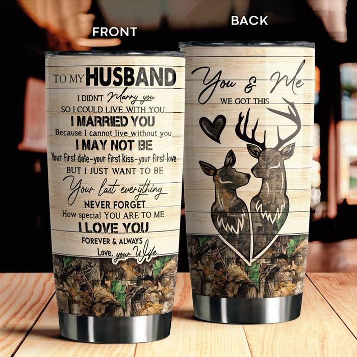 Personalized To My Husband Tumbler From Wife How Special You Are Hunting Deer
 Custom Name Gifts For Anniversary