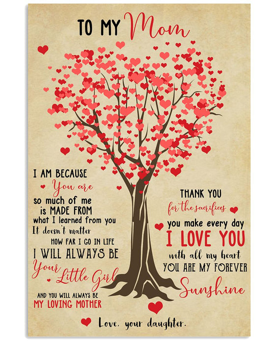 Personalized Canvas Wall Art For Mom From Kids Make Everyday Heart Tree Vintage Custom Name Poster Prints Home Decor