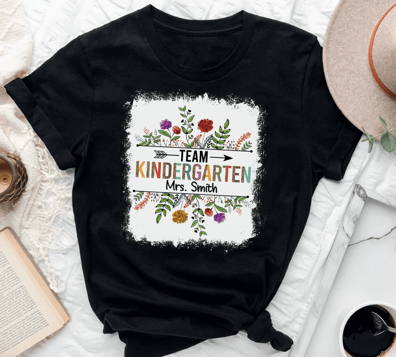 Personalized Matching T-Shirt For Teachers & Students Team Kindergarten Custom Name Back To School Outfit