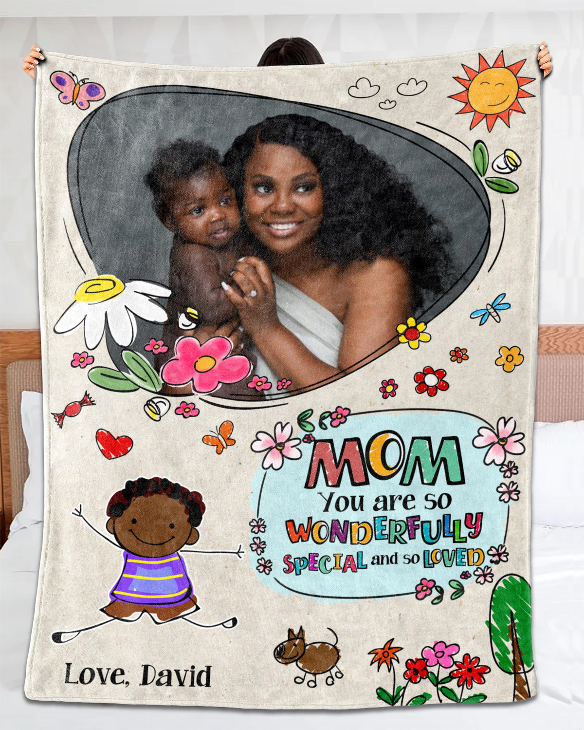 Personalized Blanket For Mom Black Women Blanket You Are So Wonderful ...