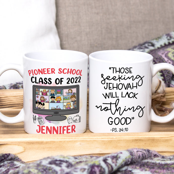 Personalized Back To School Mug Pioneer School 2022 School Supplies Print Custom Name 11 15oz Ceramic Coffee Cup