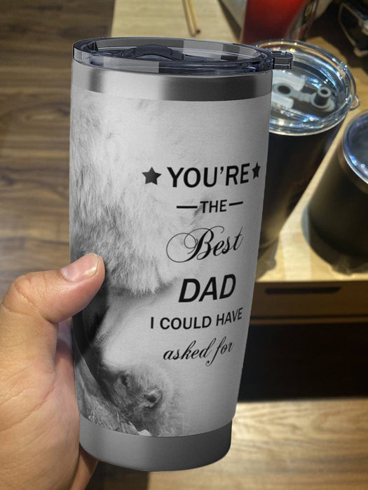 Personalized To My Dad Tumbler From Children Vintage So Much Of Me Is Made From Custom Name 20oz Travel Cup Gifts