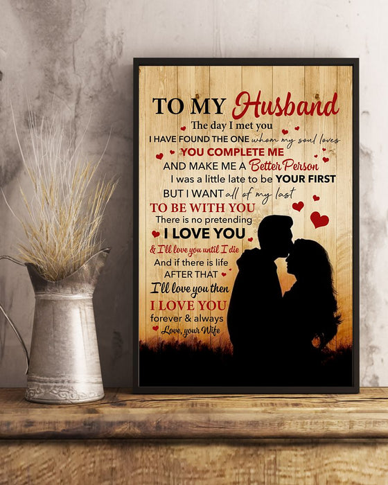 Personalized To My Husband Canvas Wall Art From Wife I Was A Little Late Yo Be Your First Custom Name Poster Prints