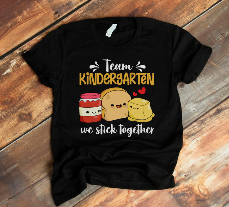 Personalized T-Shirt We Stick Together Cute Funny Jam Bread & Butter Design Custom Name Back To School Outfit