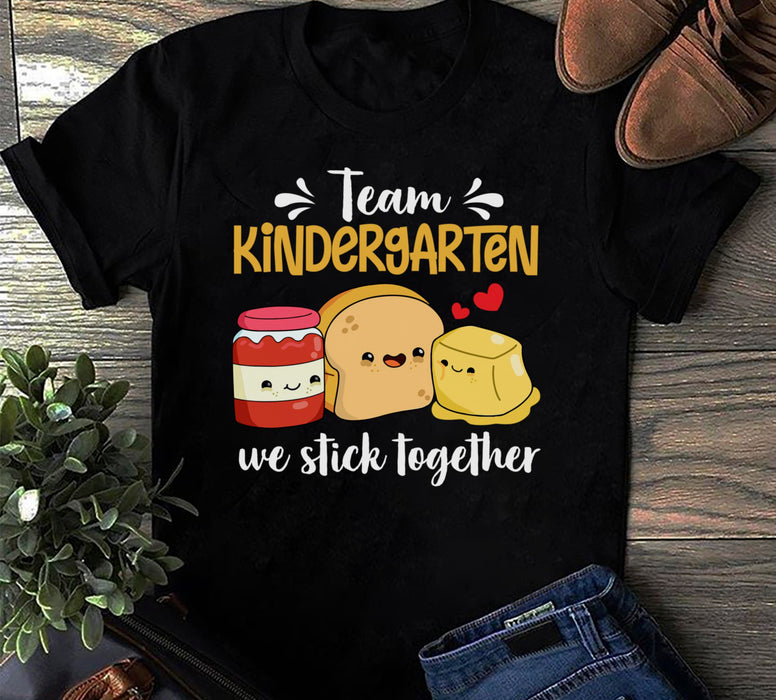 Personalized T-Shirt We Stick Together Cute Funny Jam Bread & Butter Design Custom Name Back To School Outfit