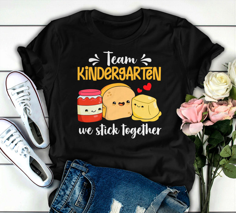 Personalized T-Shirt We Stick Together Cute Funny Jam Bread & Butter Design Custom Name Back To School Outfit