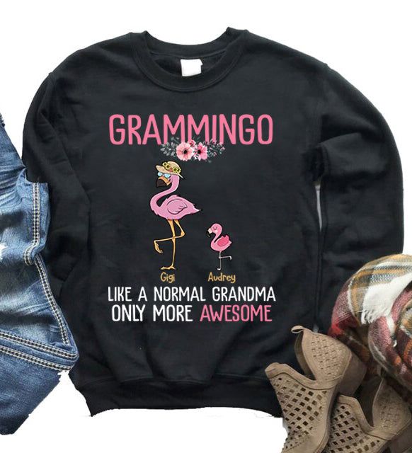 Personalized Shirt For Mimi Grammingo Like A Normal Grandma Only More Awesome Custom Name Shirts