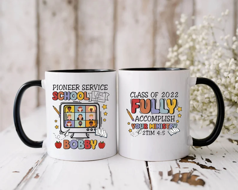 Personalized Coffee Mug For Teacher Pioneer Service School Custom Name Ceramic Accent Cup Gifts For Back To School