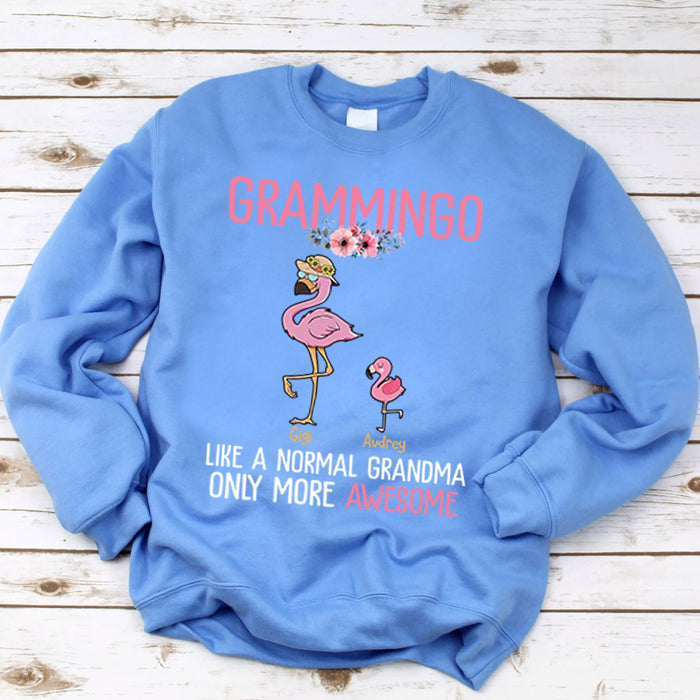 Personalized Shirt For Mimi Grammingo Like A Normal Grandma Only More Awesome Custom Name Shirts