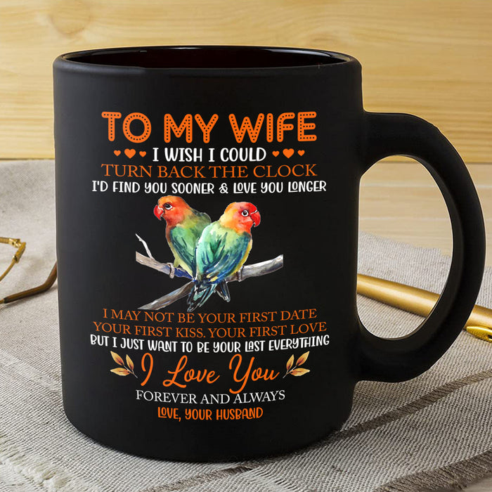 Personalized Coffee Mug For Wife From Husband Find You Sooner Love You Longer Custom Name Black Cup Gifts For Christmas