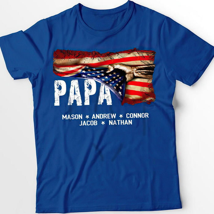 Family Shop - Personalized T-Shirt For Family Custom Grandkids Name Shirt