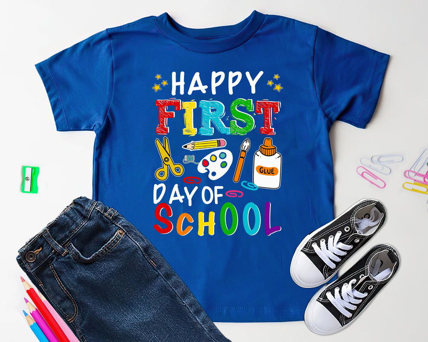 Class T-Shirt Gifts For Kids Children Boy Girl Happy First Day Of School Class Stuff Funny Shirt Back To School Outfit