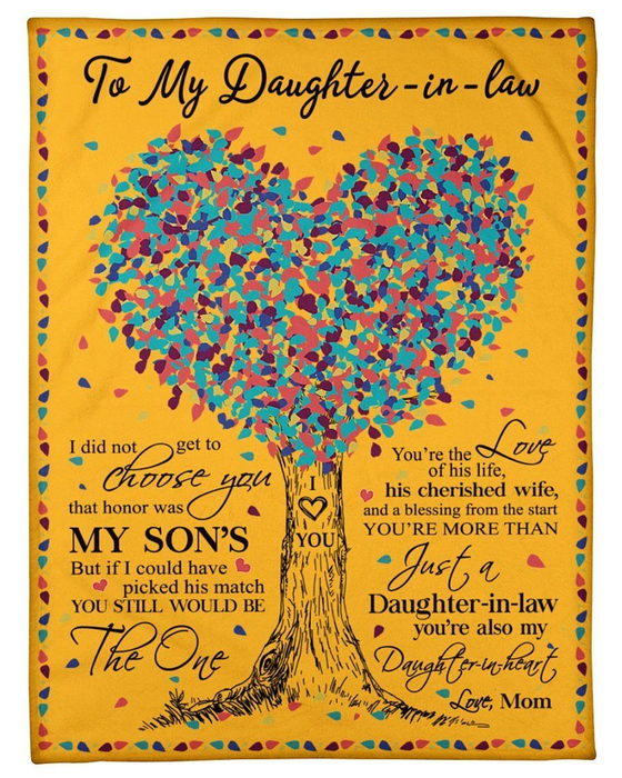 Personalized To Future Daughter In Law Blanket Heart Tree You Still Would Be The One Custom Name Gifts For Christmas