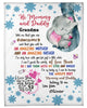 Personalized Blanket Hi Mommy And Daddy Grandma Told Me That You Are Awesome Cute Elephant Printed Custom Baby's Name