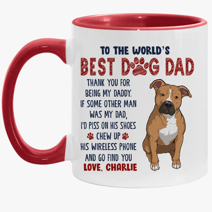 Personalized Coffee Mug Gifts For Dog Lovers I'd Piss His On His Shoes Chew Up Custom Name Accent Cup For Christmas