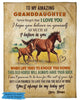 Personalized Fleece Blanket For Granddaughter From Nana Never Forget That I Love You Print Horse Custom Names Blankets