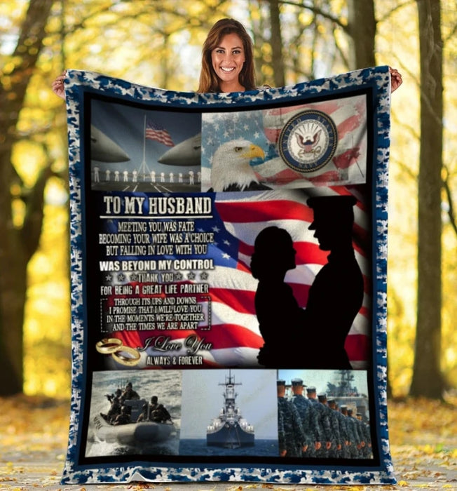 Blanket For Husband With Design Ring Couple Veteran Blanket Thank You For Being A Great Life Partner