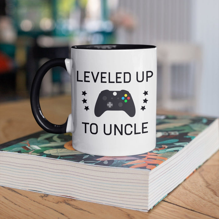 Novelty Coffee Mug For New Uncle From Niece Nephew Leveled Up To Uncle Video Game Tea Cup Gifts For Christmas