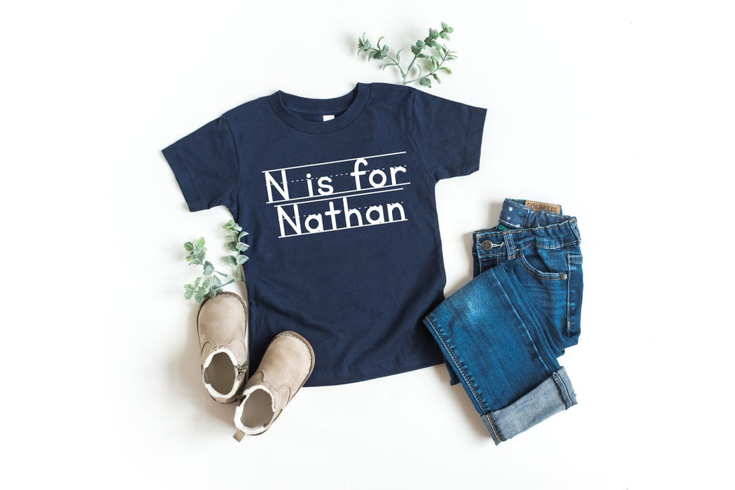 Personalized T-Shirt For Kids Custom Name Back To School Shirt For Son And Daughter