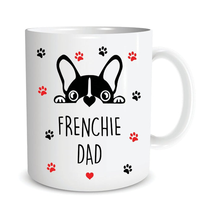 Personalized Mug For Dog Lovers Frenchie Dad With Cute Dog Printed 11oz 15oz Coffee Mugs