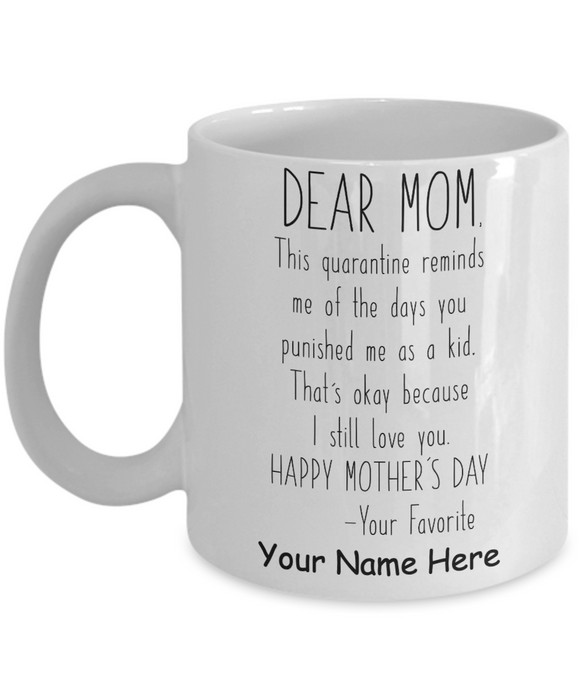 Personalized Coffee Mug For Mom Gifts For Mom From Daughter, Son Love Happy Mothers Day Customized Mug Gifts For Mothers Day 11Oz 15Oz Ceramic Coffee Mug