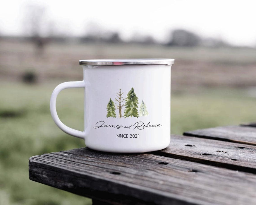 Personalized Camp Cup for Couples Let The Adventure Begin Camping Mug 12oz Coffee Lovers