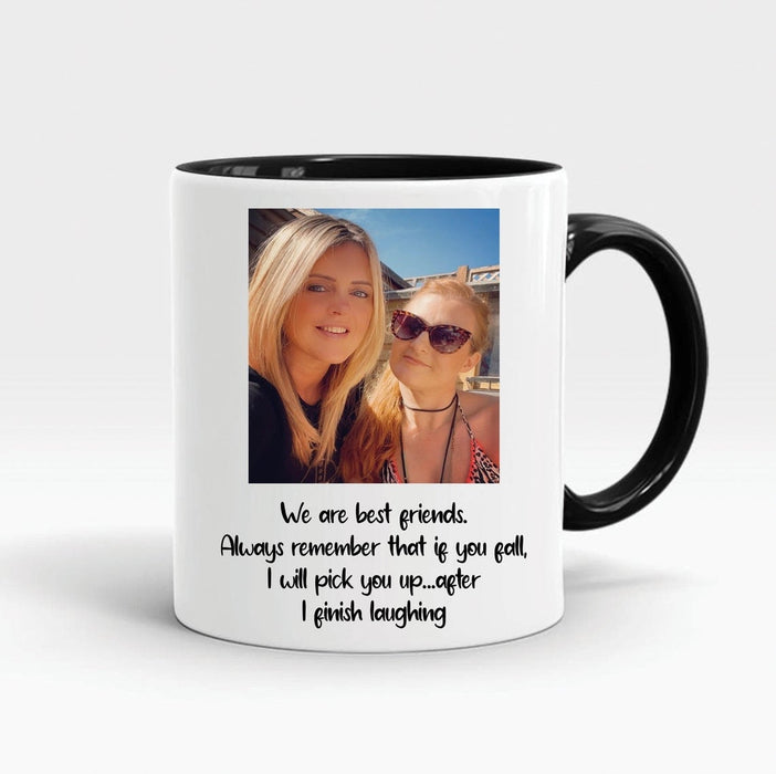 Personalized Accent Mug For Best Friends Custom Photo 11oz Cute Coffee Mugs