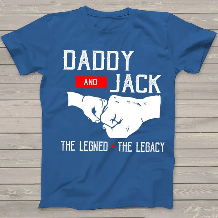 Personalized Shirt For Dad And Son The Legend The Legacy T Shirt Custom For Father Day