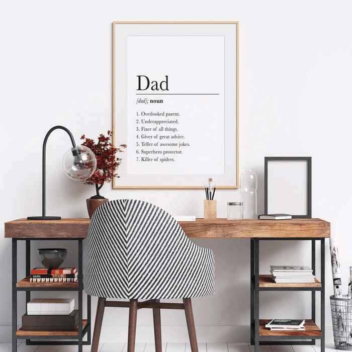 Dad Definition Poster No Frame Fathers Day Poster Funny Fathers Day Gifts