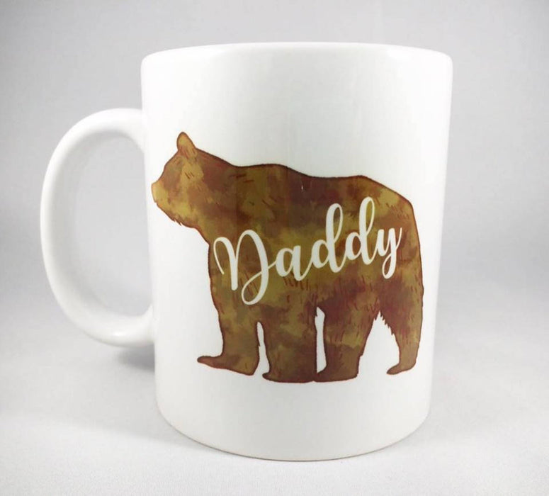 Coffee Mug For Father Cute Daddy Bear Art Printed Mug From Daughter Ceramic Mug 11Oz 15Oz