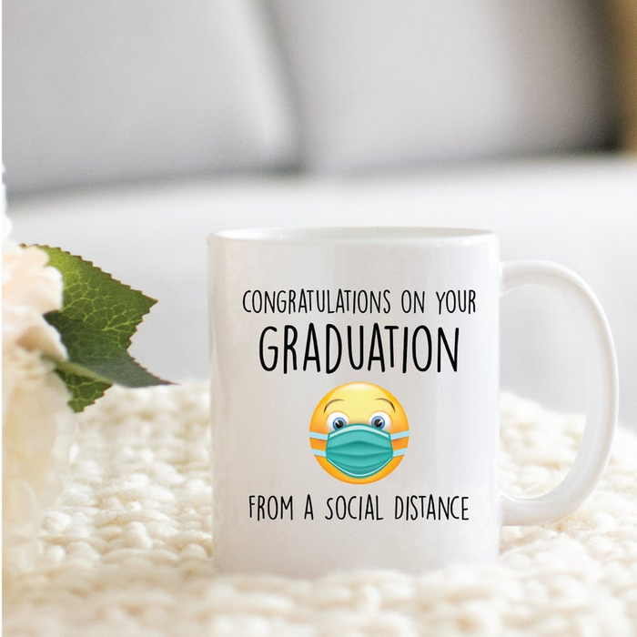 Quarantine Graduation 2021 Coffee Mug Graduation Gifts For Her Or Him Funny Pandemic Graduation