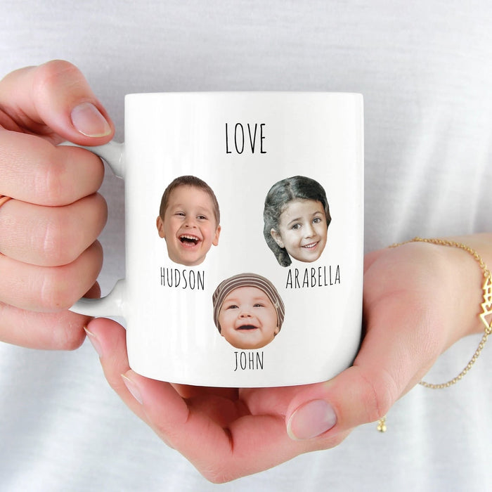Personalized Coffee Mug For Grandpa Best Grandpa Ever Custom Grandkids Name And Photo 11Oz 15Oz Ceramic Mug