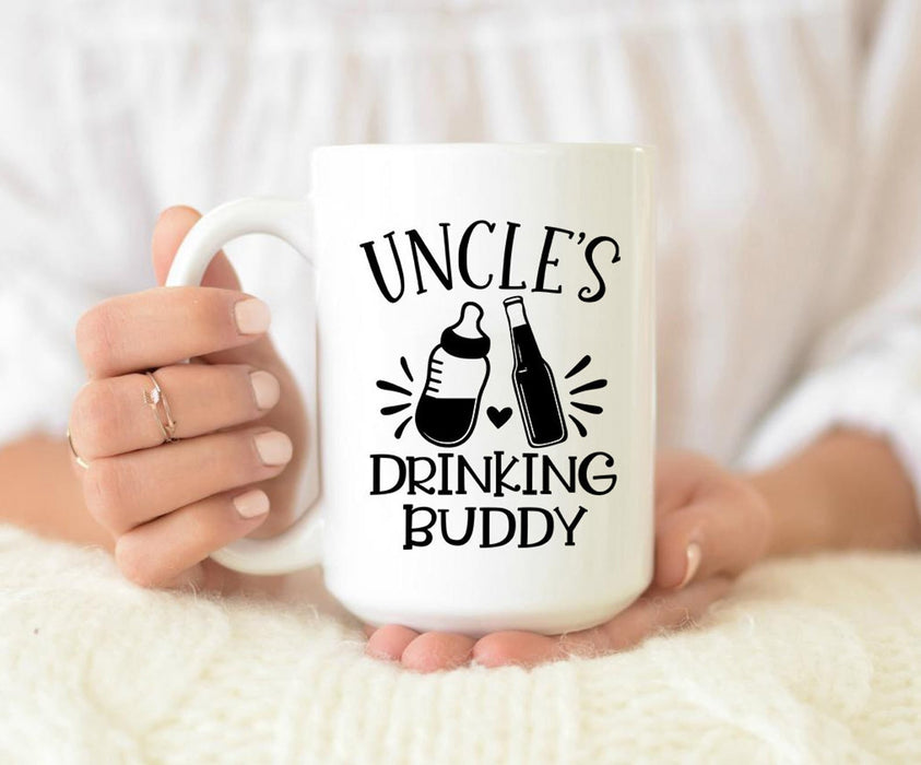 Funny Coffee Mug For Uncles Drinking Buddy Mug For Father's Day Mugs Gifts 11oz And 15oz